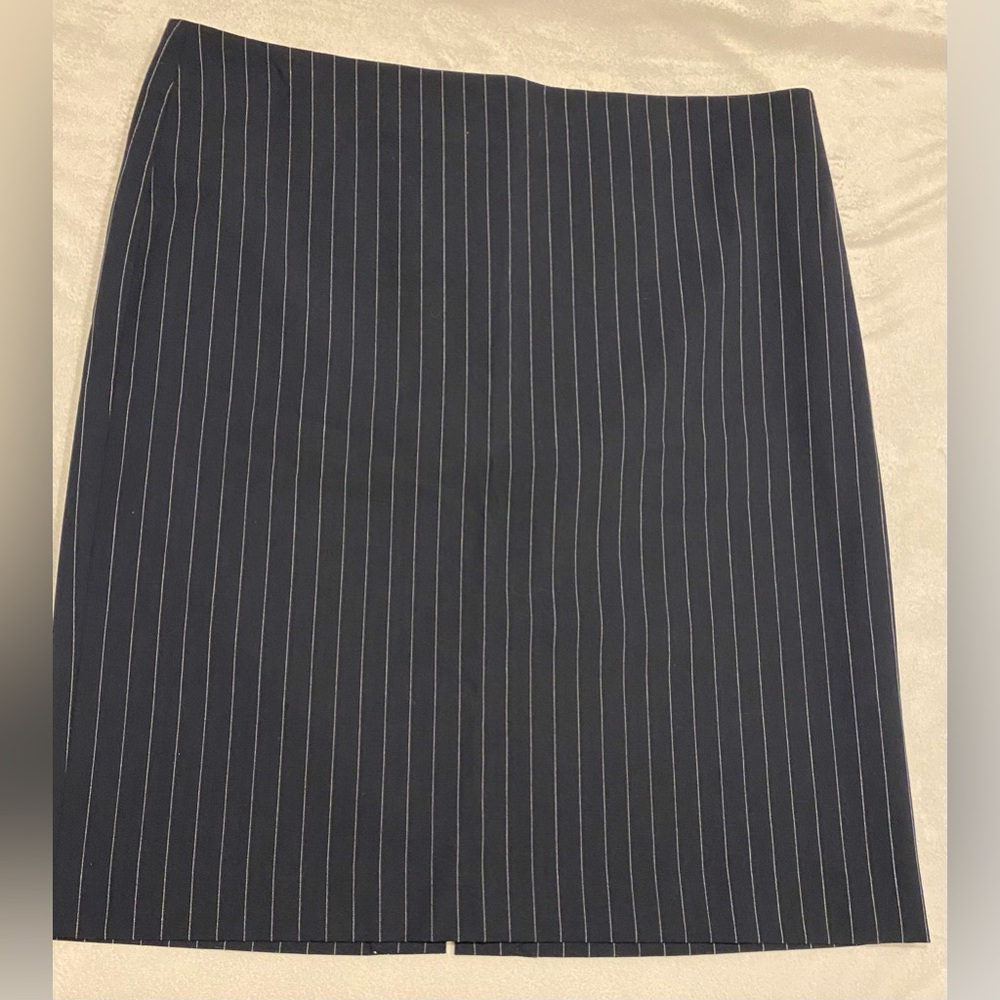 Victoria's Secret Navy Pinstripe Pencil Skirt